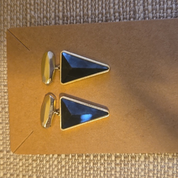 Kendra Scott Vivian Drop Earrings In Black Obsidian With Gold - Picture 3 of 9